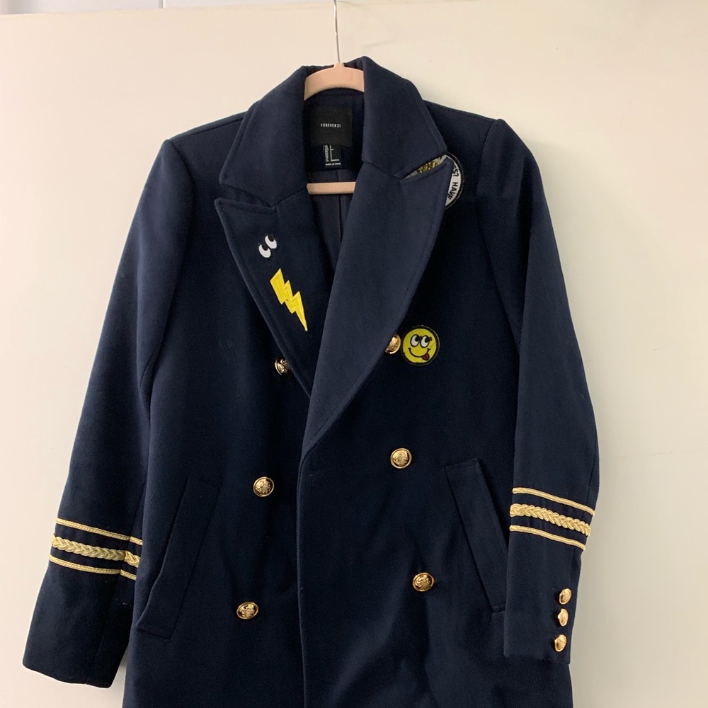 Forever 21 Patch Military Jacket